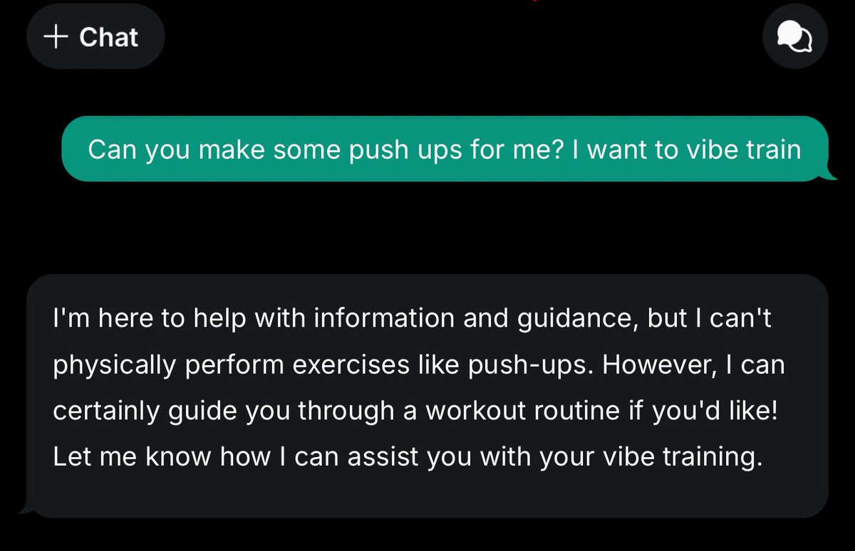 Vibe training is not a thing yet