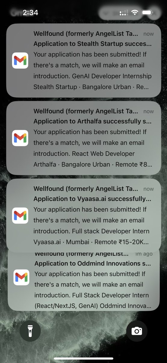 My phone is blowing up like I’m famous.
But it’s just Wellfound telling me I’ve successfully begged for employment again. 
#SoftwareDevelopment #FrontendDev