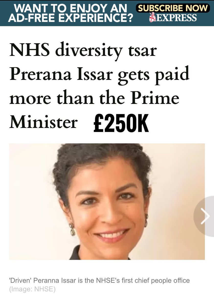 Steve Delaney 🇬🇧 (@wokewaster) on Twitter photo The starting salary for a qualified nurse in the NHS is 31k pa
Or you can be a ‘Diversity tsar’ in the NHS for £250,000 pa
The NHS isn’t broke - 
It’s Broken The starting salary for a qualified nurse in the NHS is 31k pa
Or you can be a ‘Diversity tsar’ in the NHS for £250,000 pa
The NHS isn’t broke - 
It’s Broken