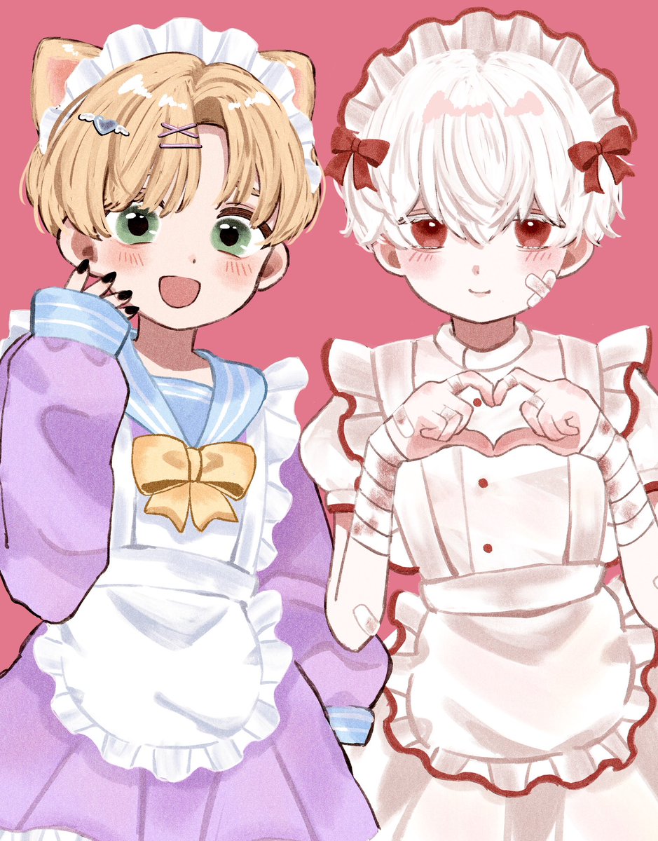 lilymofumofu's tweet image. ゆめかわメイド男の娘
#illustration