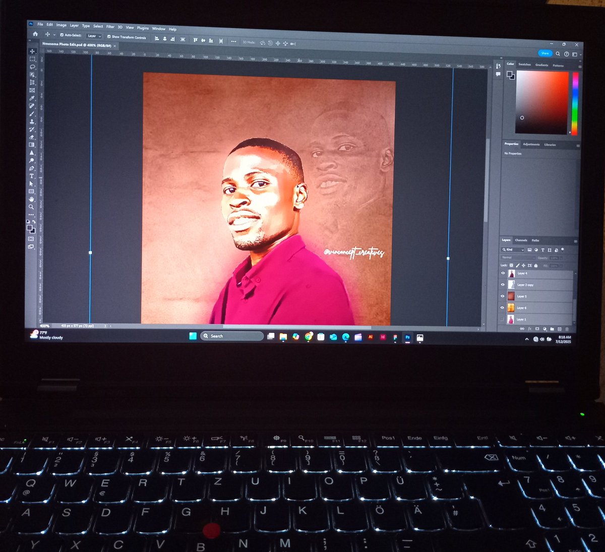 vinconcept's tweet photo. Minimal meets realism

I designed this for a client showcasing how a simple headshot can be elevated into something bold and polished. 

Check below... 

#DigitalArt #PhotoToArt #PhotoshopEdit https://t.co/1YBn5gYyMr