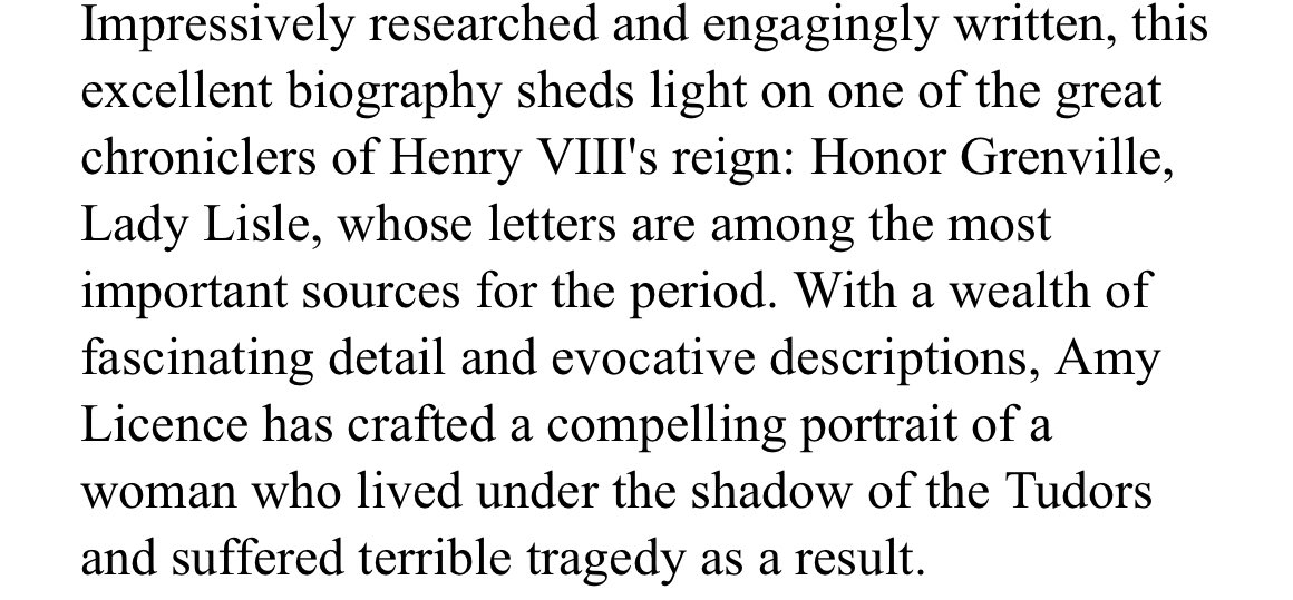 PrufrocksPeach's tweet image. Praise from Alison Weir for my forthcoming book:
Henry VIII's Controversial Aunt, Honor Lisle: Her Life, Letters and influence on The Tudor Court amzn.eu/d/1hidgje