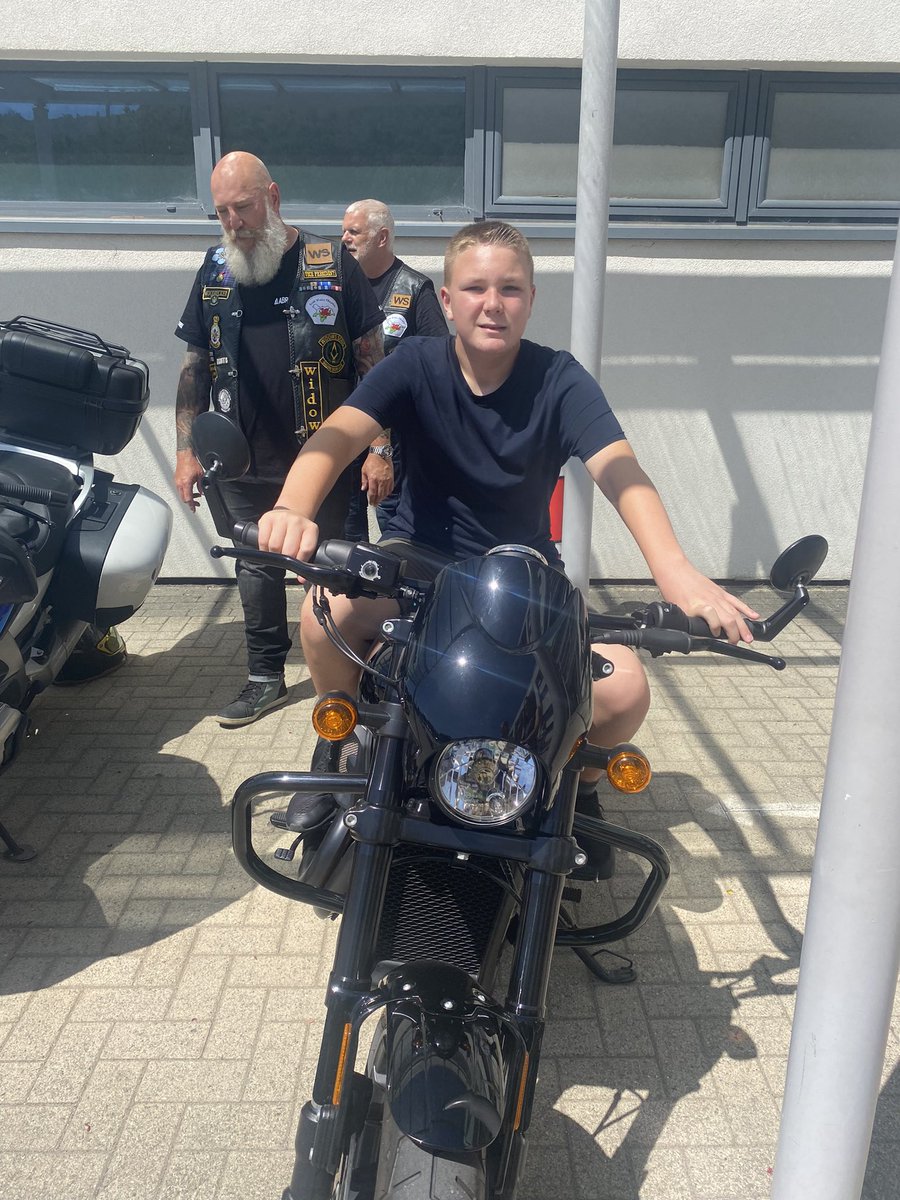 Ysgol Y Gogarth would like to thank the Widows Sons Masonic Bikers Association (N Wales Chapter) &amp; Derwen Masonic Lodge for their kind donation that will go towards a new play area. Also for bringing in your bikes and letting some of our pupils sit on them. You’ve made their day!