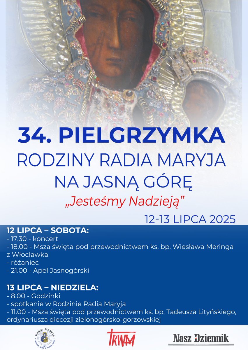 PiotrBrzezina's tweet image. Do zobaczenia jutro na Jasnej Górze👋 #pielgrzymka #RadioMaryja #JasnaGóra