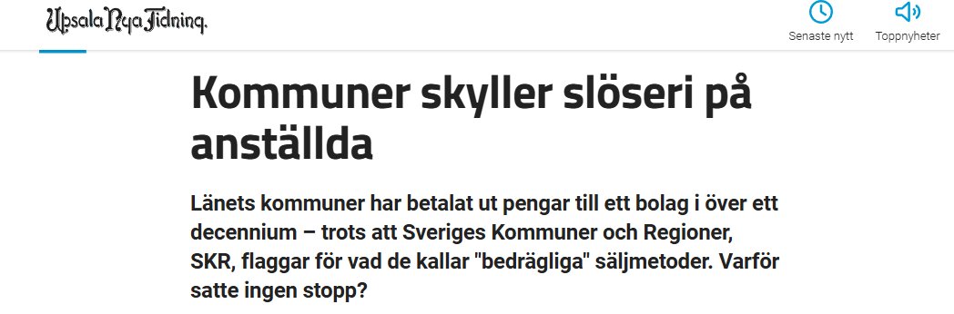 nylanderjens's tweet image. Skattebetalarna får fortsatt betala för kontaktannonserna trots larmen. Flera småkommuner har betalat hundratusentalskronor under bara 2024.  En av artiklarna under 2024 beskriver slöseriet. unt.se/nyheter/ekonom…