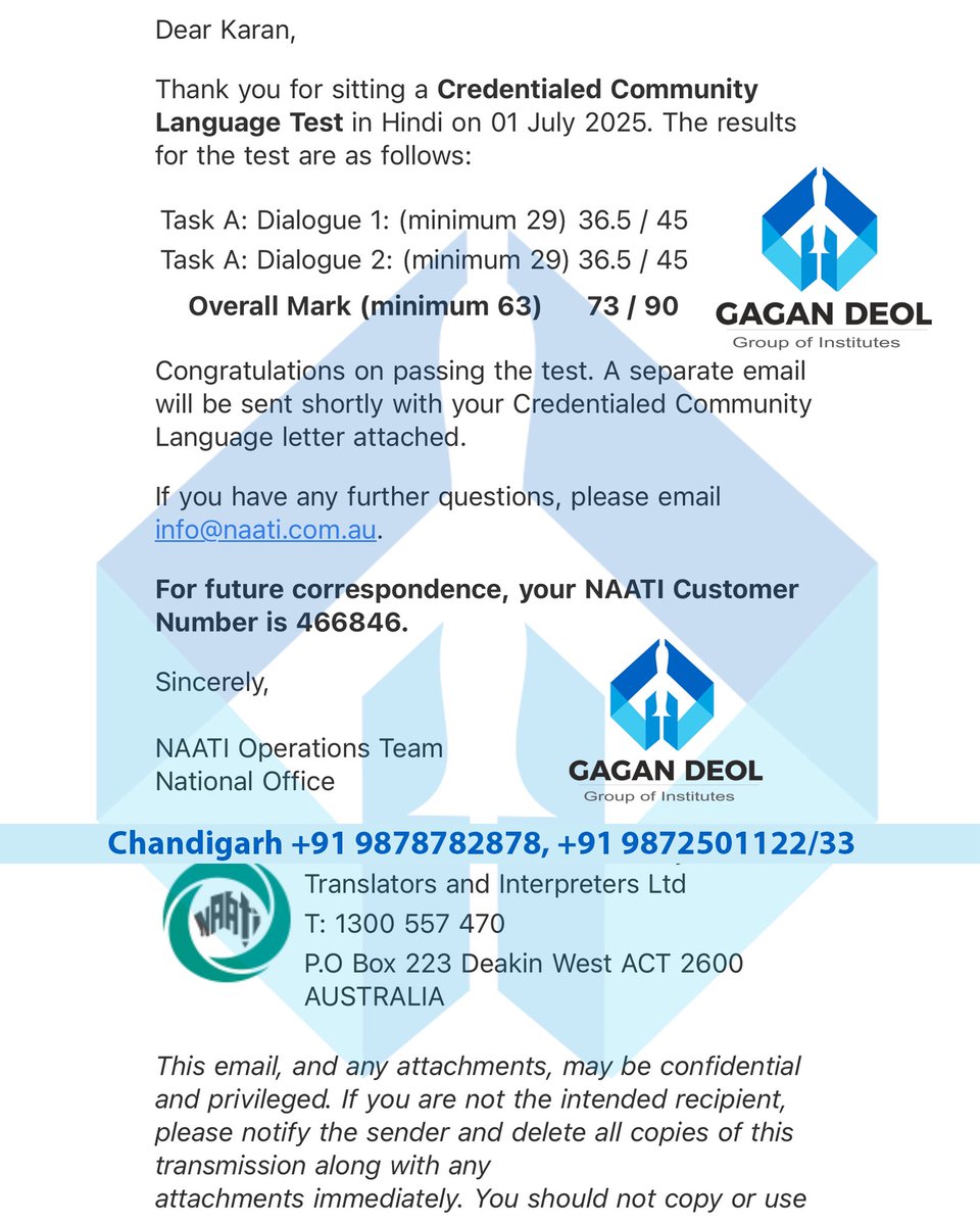 deoldon's tweet photo. Karan Sharma is an IT professional, with an excellent profile. In consideration of his profile, he has applied for the Australian PR and has already fulfilled his PTE-Academic requirement. He has now passed CCL-NAATI too to secure extra 5 point and to boost his application. https://t.co/58kUG4fPGr