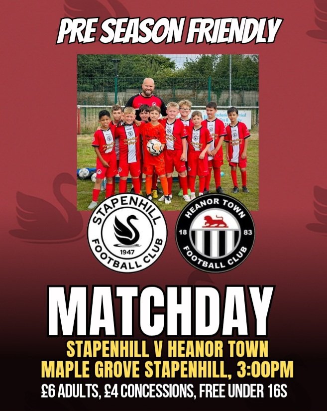 ๐๐ฉ๐๐ฅ๐๐ฃ๐๐๐ก๐ก ๐๐พ โฝ๏ธ (@stapenhillfc1) on Twitter photo PRE SEASON MATCHDAY!!!
Come on down to Maple Grove this afternoon, and catch our 3rd pre season match as we play <a href="/HeanorTownFC/">Heanor Town</a>
Trainy's Sports Bar will be open before, during and after the match as usual ๐บ๐ป
The sun is shining so please keep yourselves hydrated ๐ PRE SEASON MATCHDAY!!!
Come on down to Maple Grove this afternoon, and catch our 3rd pre season match as we play <a href="/HeanorTownFC/">Heanor Town</a>
Trainy's Sports Bar will be open before, during and after the match as usual ๐บ๐ป
The sun is shining so please keep yourselves hydrated ๐