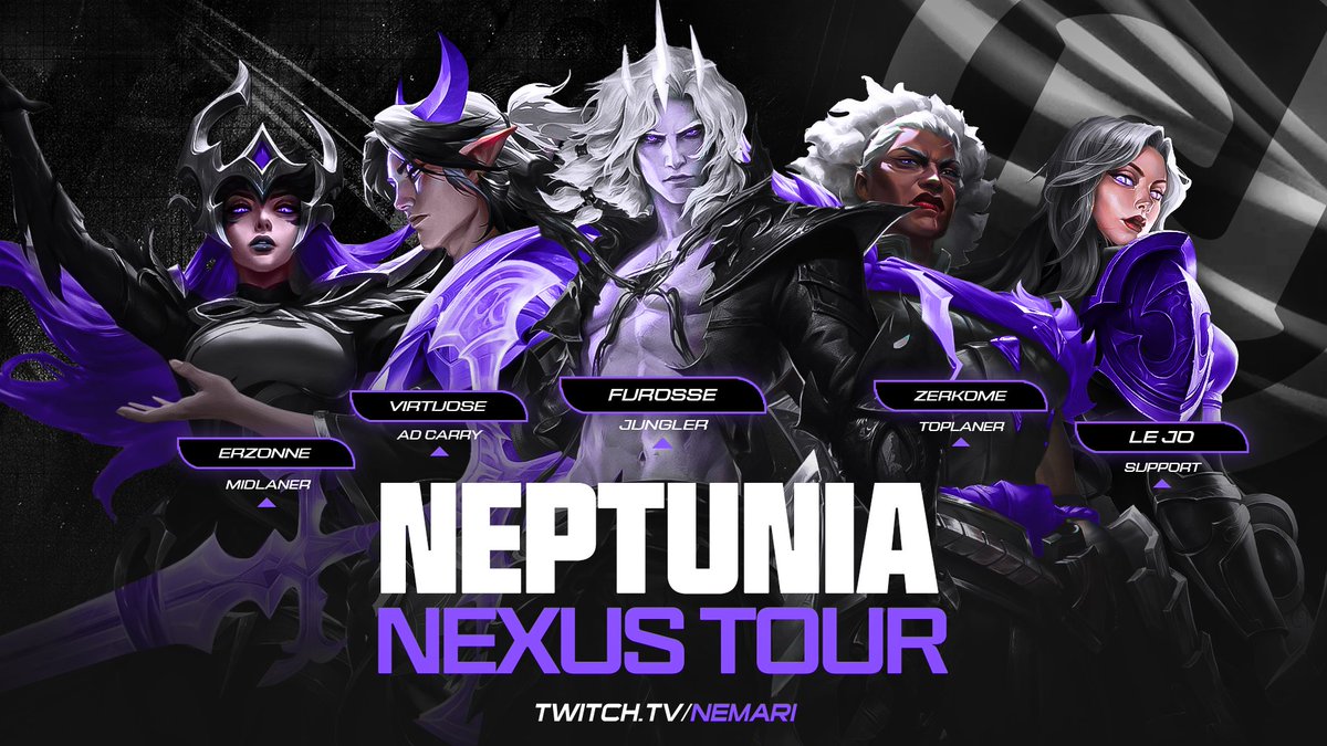 Après trois top 16, cette fois on vient chercher ce foutu main event #NEPWIN

☆ <a href="/Zerkome/">Zerkome</a> 
☆  Furosse 
☆ <a href="/Theo_Antares_/">Erzonne 🦋🦋</a>   
☆ <a href="/_TheVirtuose/">Virtuose 🇫🇷</a> 
☆ Le Jo 

#NEPWIN