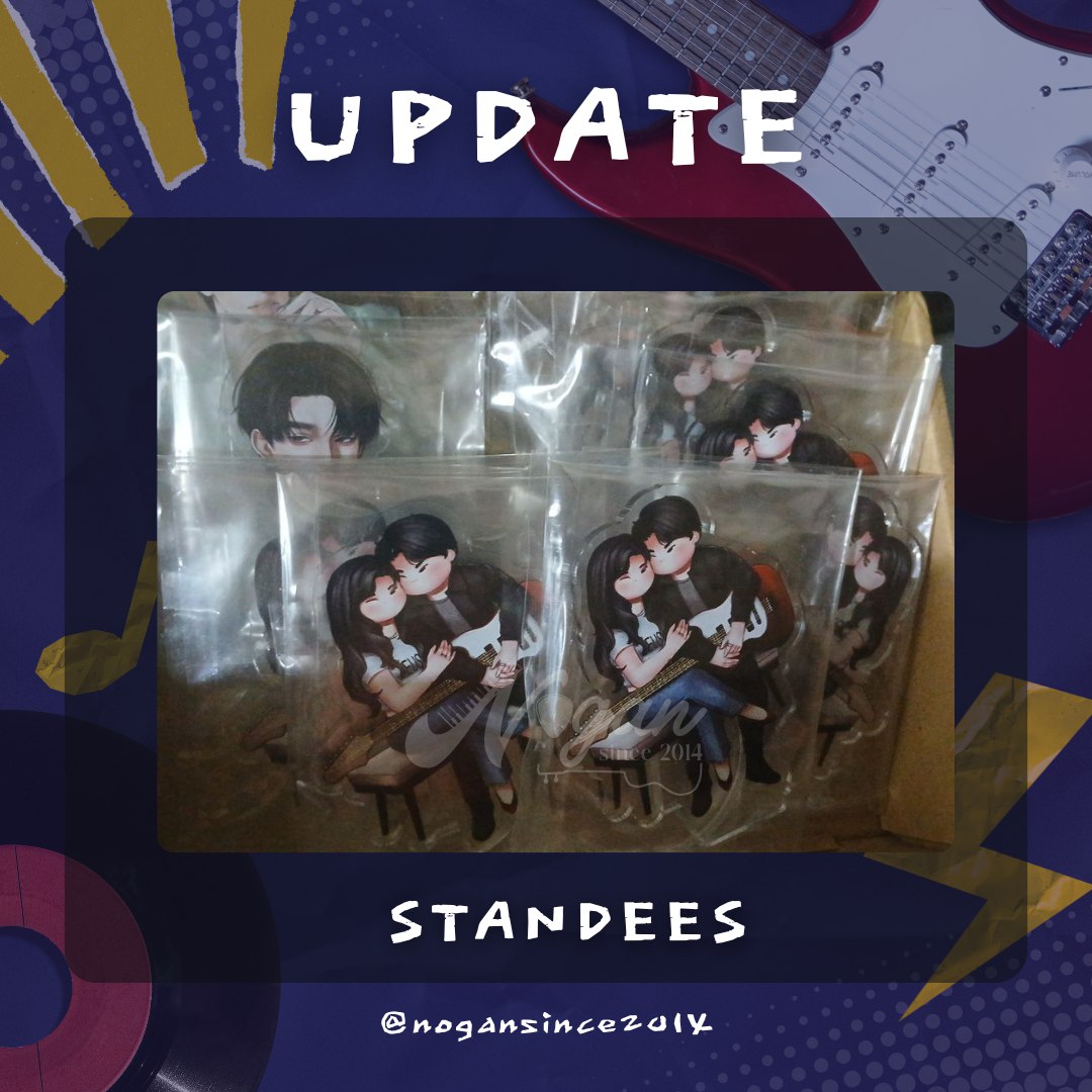 UPDATE:

Good news! The standee pre-orders finally arrived at our address today. As for the pins and keychains, the supplier has informed us that they will follow soon. Thank you for patiently waiting, NoGan stans!