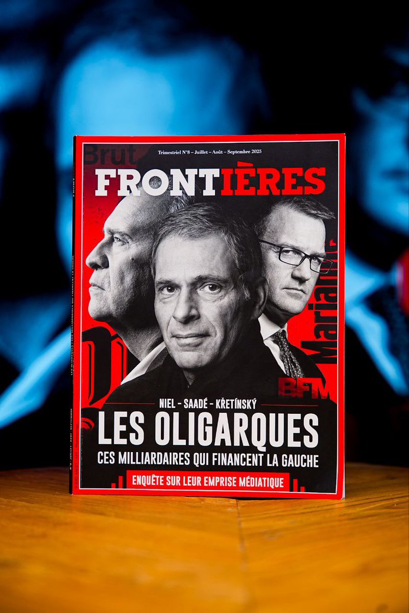 Lecture du week-end conseillée à tous ! 

Un récit passionnant sur tous ceux - nombreux - qui financent la gauche et une partie de l’extrême centre. 

À retrouver en kiosque ! 

👉S’abonner pour recevoir le magazine : frontieresmedia.fr/nos-abonnements