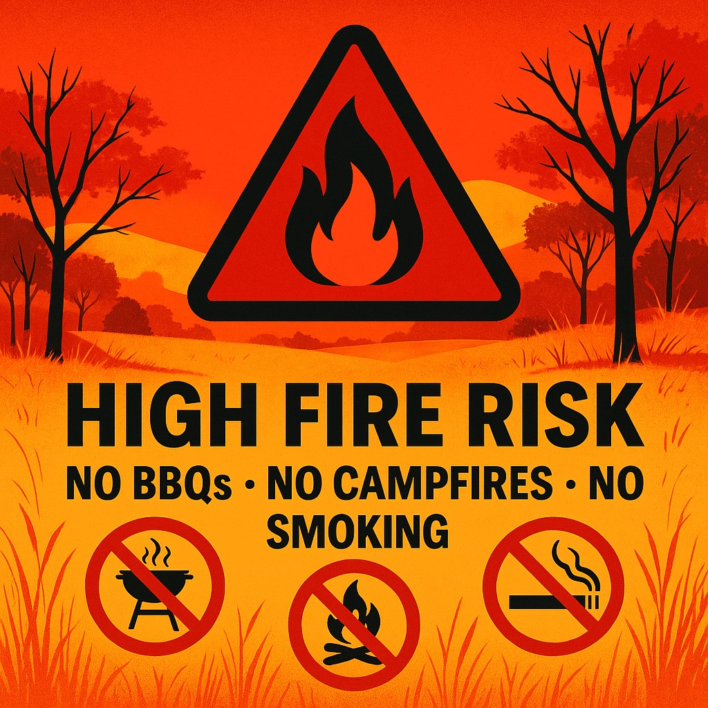 🔥 High Fire Risk in Norfolk 🔥
Dry conditions = extreme wildfire danger.

🚫 No BBQs, campfires, or open flames
🚭 Dispose of cigarettes safely
📞 Report fires: 999

Protect our countryside &amp; wildlife.
Stay alert. Stay safe.
#NorfolkAlert #WildfireRisk #NoBBQs