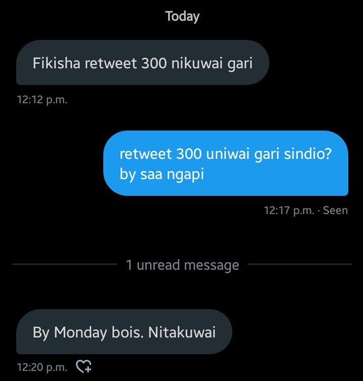 Dini_Syafiqahh's tweet image. My bois poze anasema mnipee retweets 300 anipatie hii gari by monday,,msininyime gari mooties.