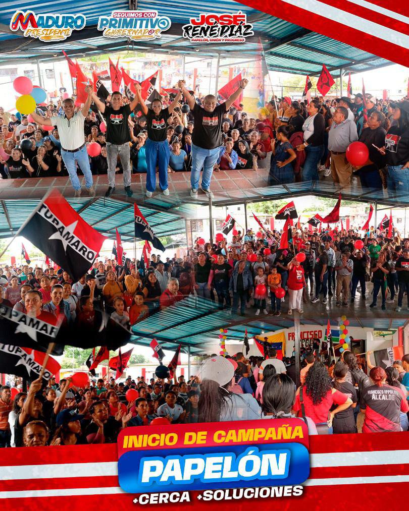 Movimiento Revolucionario TUPAMARO Vzla. (@tupamaromrt_) on Twitter photo 🚩🏴Con la alegría que nos caracteriza la militancia TUPAMARO del municipio <a href="/mrtpapelon1/">Mrtpapelon</a>, acompaño a nuestro candidato a la alcaldía José René Diaz y a los Candidatos al Concejo Municipal en el gran inicio de campaña.
Iniciamos el camino para consolidar una Victoria Perfecta 🚩🏴Con la alegría que nos caracteriza la militancia TUPAMARO del municipio <a href="/mrtpapelon1/">Mrtpapelon</a>, acompaño a nuestro candidato a la alcaldía José René Diaz y a los Candidatos al Concejo Municipal en el gran inicio de campaña.
Iniciamos el camino para consolidar una Victoria Perfecta