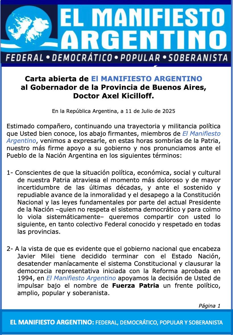 ManifArg_Cba's tweet photo. Los cosas dichas cuando corresponden. https://t.co/unfNjo2EB6