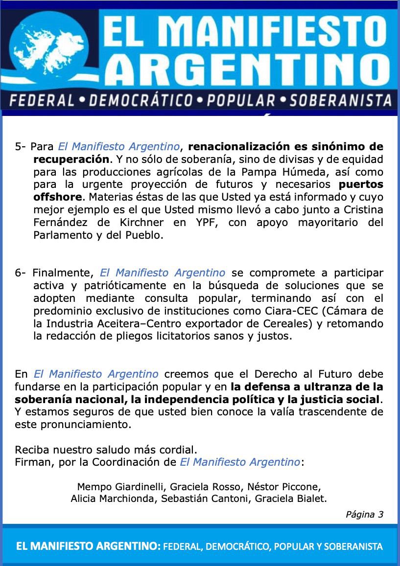 ManifArg_Cba's tweet photo. Los cosas dichas cuando corresponden. https://t.co/unfNjo2EB6