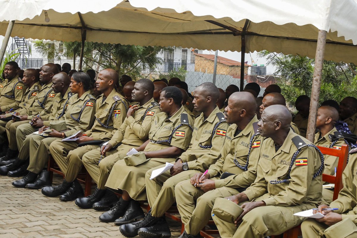 Pictorial: The Inspector General of Police Abas Byakagaba today addressed  police officers in Rukungiri District, where urged them  to remain impartial and  enforce the law professionally.