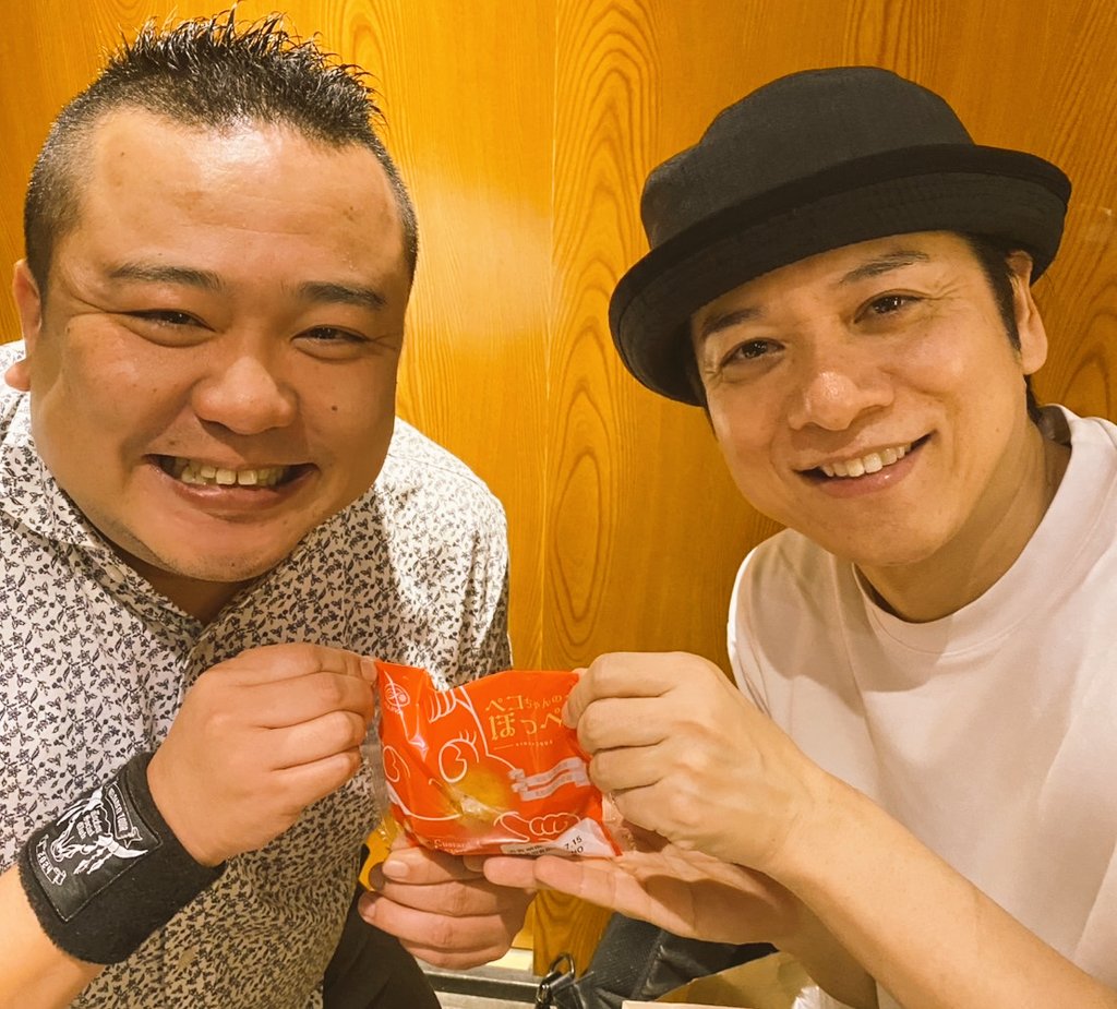 今回もまた 昔の仲間が観に来てくれました！！ 『ペコちゃんのほっぺ