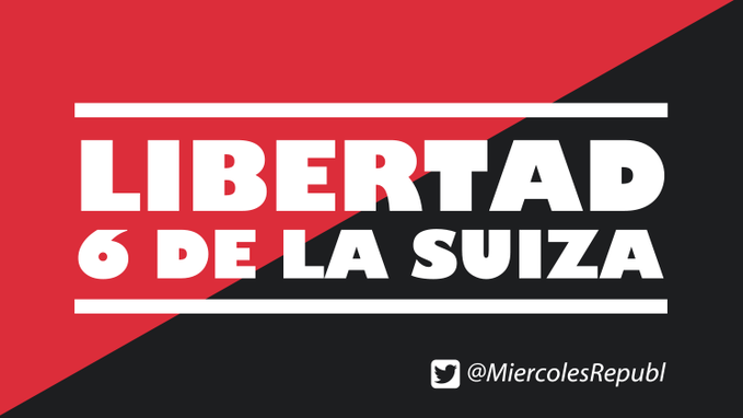 A los criminales de la dictadura se los dejó salir impunes de sus delitos, porque el Régimen del 78 aceptó la Ley de Amnistía del 77
A las compañeras que hacen sindicalismo obrero y defienden los derechos de TODXS,se las encarcerla.¿Esto es justicia?
¡ Libertad #6DeLaSuiza ya! ✊🏽