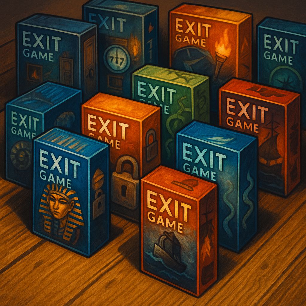 Cluedini's tweet image. Bring the escape room home! 🏠 Our Exit Games are perfect for your next game night. Shop now: cluedini.co.uk/store #CluediniHQ #ExitGames