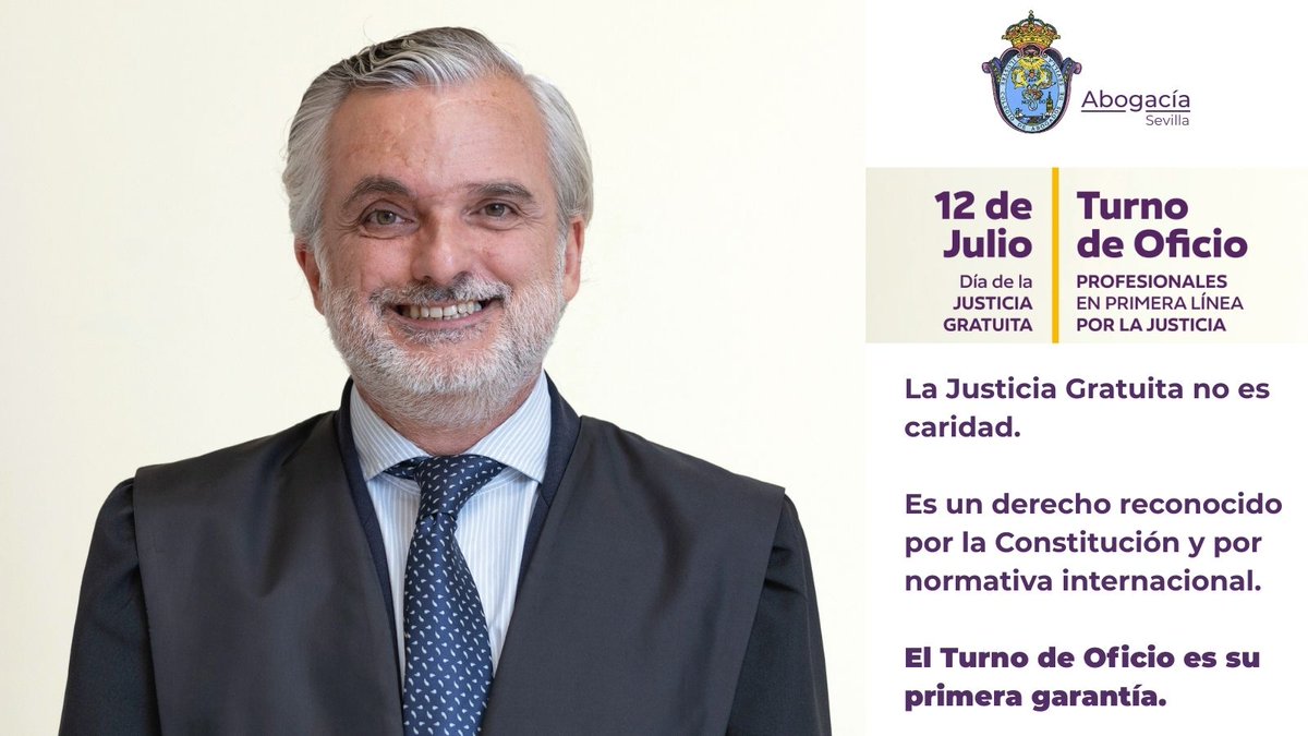 🧭 La Justicia Gratuita no es caridad.
Es un derecho reconocido por la Constitución y por normativa internacional.
El Turno de Oficio es su primera garantía.
#TurnoOficio #DíaJusticiaGratuita
#Profesionalesenprimeralíneaporlajusticia
#NoTeDejaremosSolo #NoTeDejaremosSola