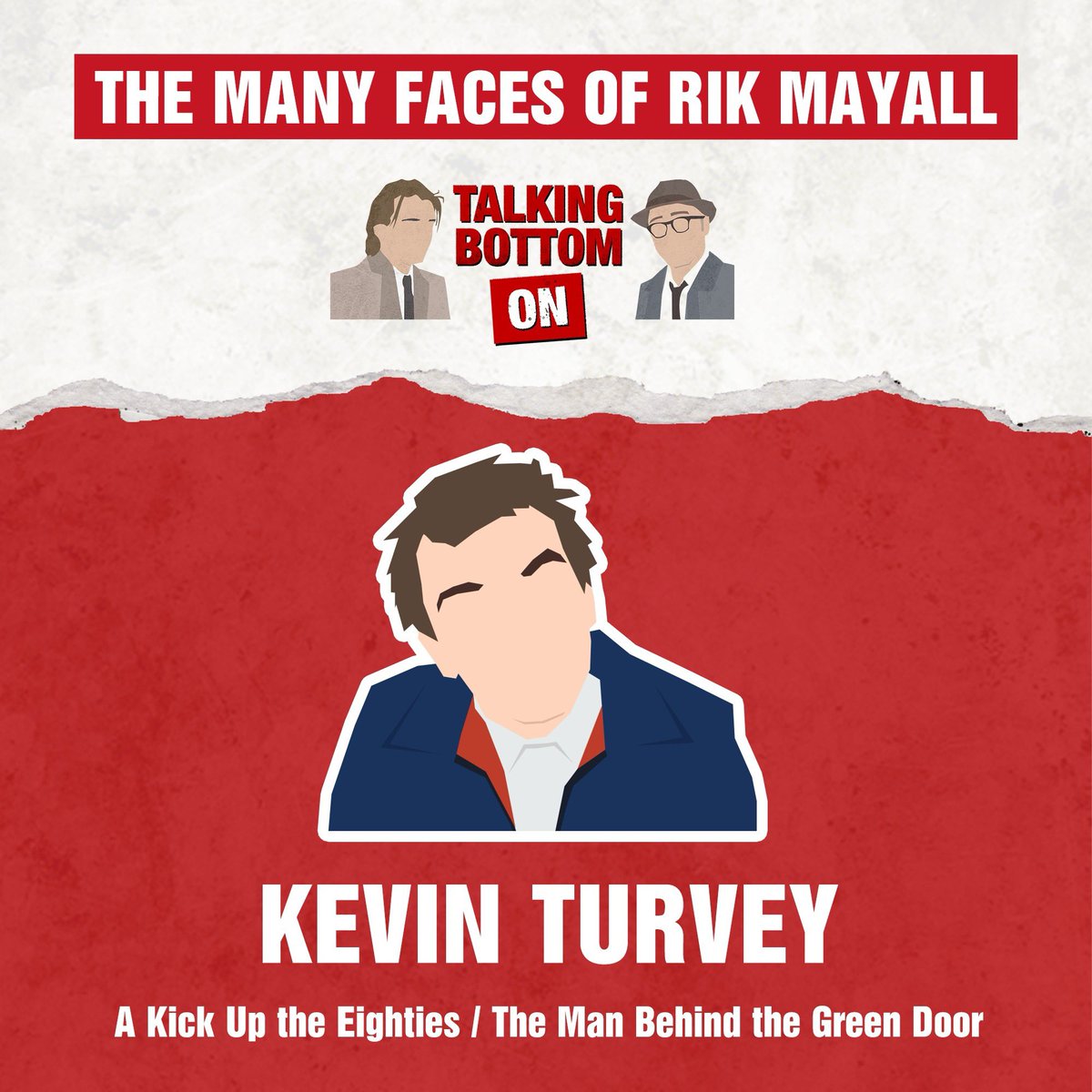 talkingbottom's tweet image. Last week was Kevin Turvey, now it’s Rick the student / poet. Talking Bottom dives into Rik’s most iconic characters in this new series “The Many Faces of Rik Mayall” - listen here: podcasts.apple.com/gb/podcast/tal…