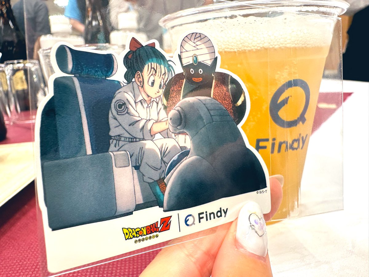 kotomin_m's tweet image. Findyさんのビールめちゃくちゃ美味しい!!!!!!!!!
ブルマCMのステッカーもありがとうございます大切に貼ります!!!!!!!!!! 
#srenext