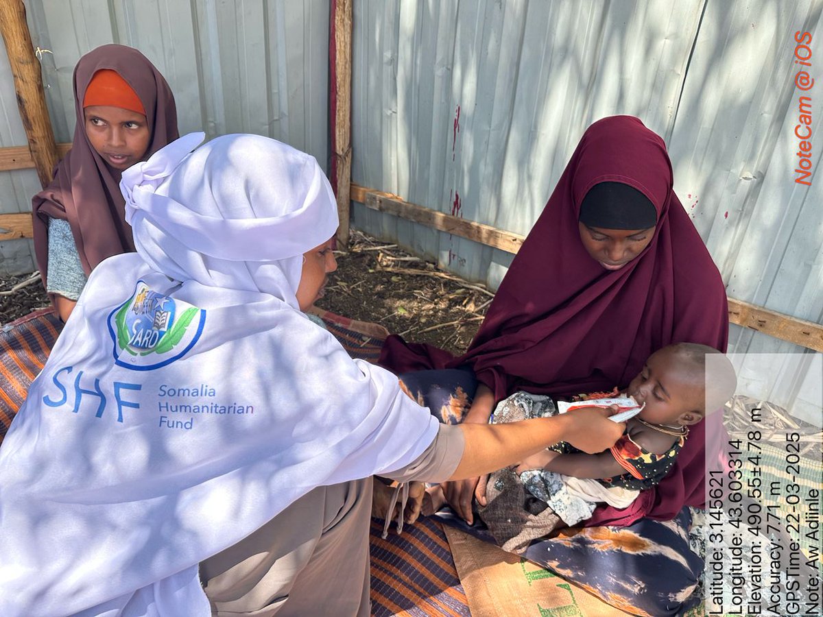 SARD199's tweet image. SARD, with support from @SHF_Somalia, continues to provide critical OTP services in hard-to-reach areas—screening children for malnutrition and providing RUTF and follow-up care. Every child reached is a step toward recovery.
#SARD
#SHF
#NutritionMatters