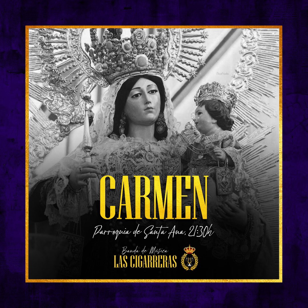 BM Las Cigarreras (@bmlascigarreras) on Twitter photo ¡Las entrañas del barrio de Triana se engalanan para recibir a Nuestra Señora del Carmen!
🟣 #EnClavePúrpura | <a href="/CarmenStaAna/">Hdad. Carmen de Santa Ana</a> ¡Las entrañas del barrio de Triana se engalanan para recibir a Nuestra Señora del Carmen!
🟣 #EnClavePúrpura | <a href="/CarmenStaAna/">Hdad. Carmen de Santa Ana</a>