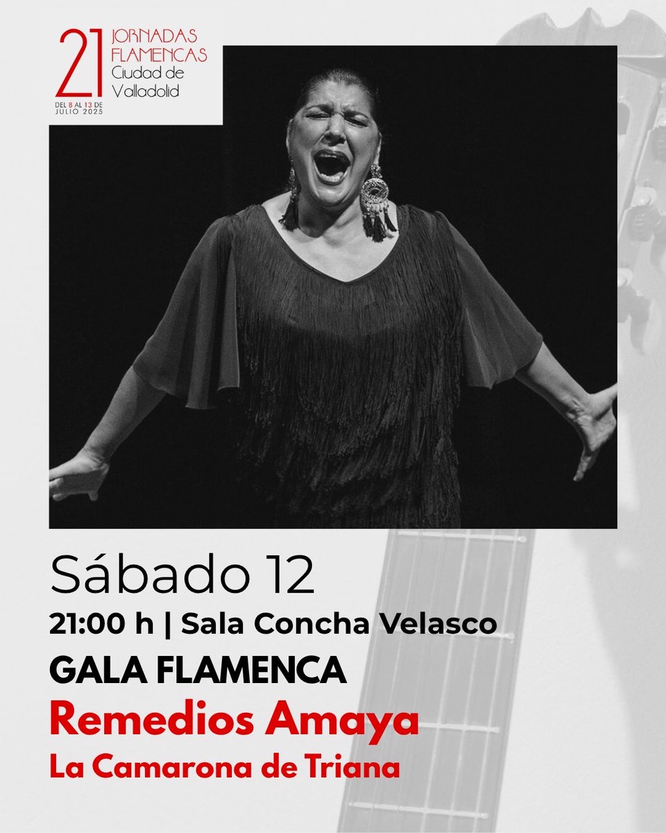 Laboratorio de las Artes de Valladolid :: LAVA (@lavavll) on Twitter photo 🧐 ¿No tienes plan para este sábado?
¡Pásate por el <a href="/LavaVLL/">Laboratorio de las Artes de Valladolid :: LAVA</a> y disfruta de Remedios Amaya y su concierto 'La Camarona de Triana'! ❤️💃
⏰ 21:00 horas.
🎟️ Puedes comprar tus entradas en taquilla o en lava.janto.es 🧐 ¿No tienes plan para este sábado?
¡Pásate por el <a href="/LavaVLL/">Laboratorio de las Artes de Valladolid :: LAVA</a> y disfruta de Remedios Amaya y su concierto 'La Camarona de Triana'! ❤️💃
⏰ 21:00 horas.
🎟️ Puedes comprar tus entradas en taquilla o en lava.janto.es