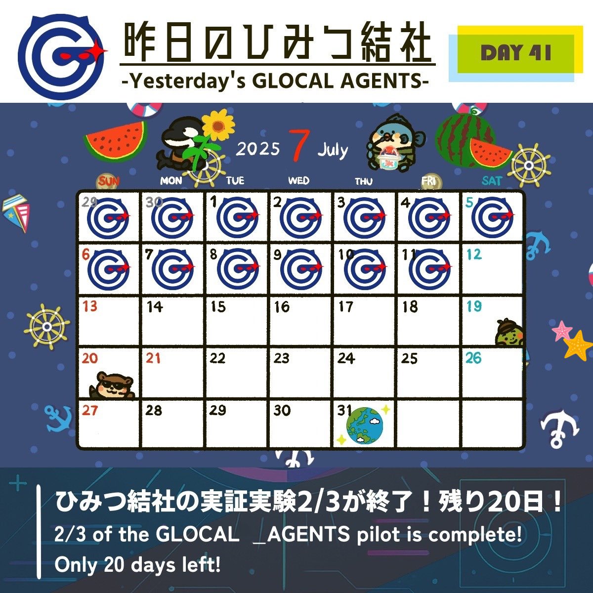 GLOCAL AGENTS -ご当地ひみつ結社- tweet media