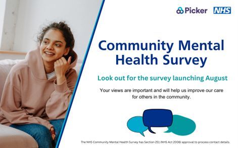 We’d love to hear about your experiences. The best way for us to improve your care is by hearing from people who have recently used our services. 

Please look out for the survey in the post during August 2025.

#CommunityMentalHealthSurvey