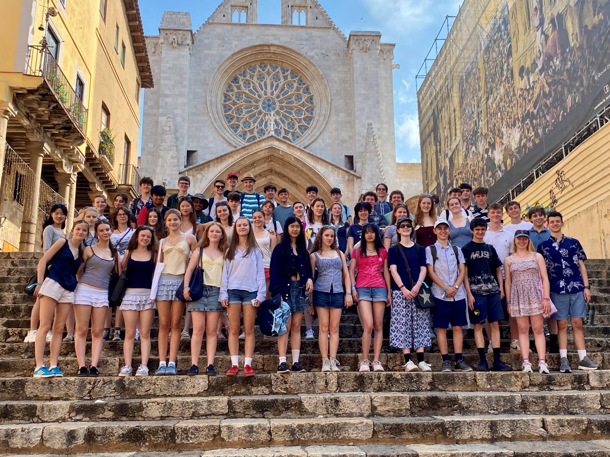 #RGSMusic Fantastic first full day on the Big Band Tour to Spain: the day spent exploring Tarragona before getting ready for our first concert on the beach!