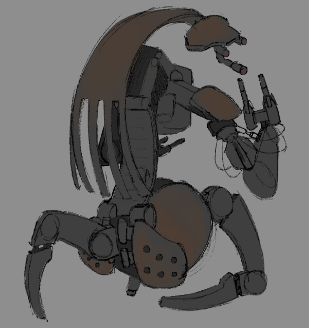 RazakoiI's tweet photo. This gave me an idea, but I suck at drawing robots/droids, please someone complete the vision https://t.co/BJWw4Q67ej
