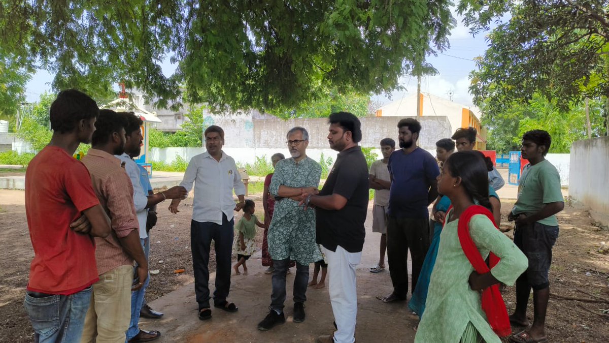 SILFIndia's tweet photo. 🌿 #SILFSamvaad – Where Every Voice Matters 🌿
Today, @Sasakawa_India CEO Mr @GaurabSen visited the leprosy colonies in Bhadradri, Kothagudem, Telangana, where he interacted with new livelihood beneficiaries supported by S-ILF under its Livelihood Program.
The residents welcomed him warmly, especially the women of the colony, with whom he held heartfelt conversations to understand their daily struggles, needs, and aspirations.
He was accompanied by the APAL state leader, reinforcing our commitment to inclusive development and dignity-driven support.
Real change begins with listening.
#RestoringDignity #India #Telangana #Livelihood #Leprosy #Stigma #HumanitarianAid #Telangana #EndLeprosy #Education #WomenEmpowerment #Samvaad #SILF #LeprosyAwareness #LivelihoodSupport #LeadershipOnGround #InclusionMatters #Telangana #EmpathyInAction