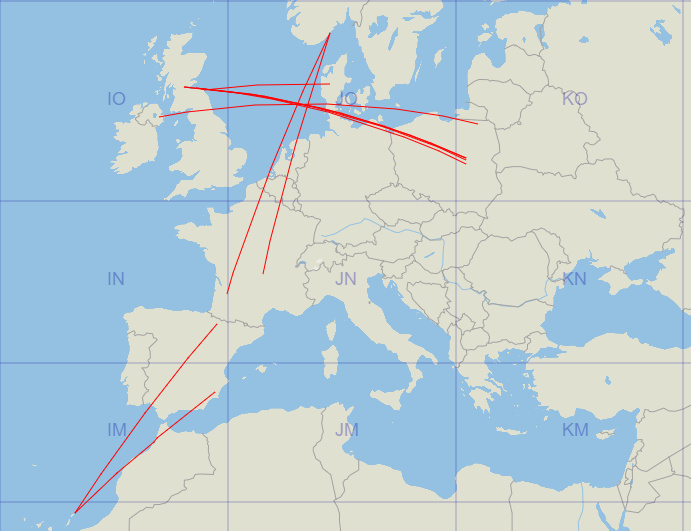 DXMAPS's tweet photo. The animated maps of the 2m Sporadic-E events in Europe on July 3rd and 11th are available at https://t.co/VbjyrqYIZn

Non-animated maps are also available at https://t.co/i6TV3vzxUY

#SporadicE #vhf #2mband #144Mhz https://t.co/C0pGlNV480