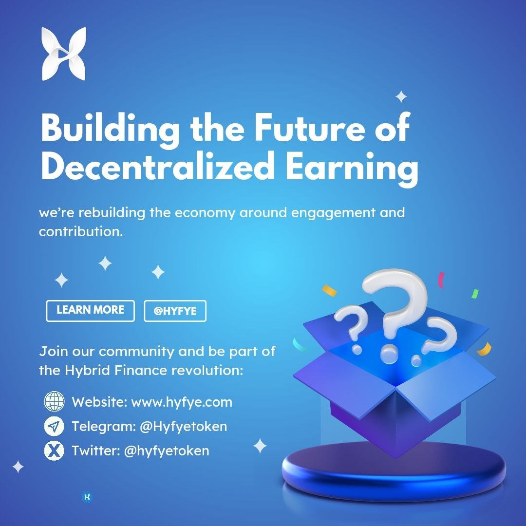 hyfyetoken's tweet photo. 🪙 Presale Launch: Coming Soon on PinkSale
🔥 300B HYF for Presale soon | 💰 1T Total Supply

📢 Stay early. Stay active.
Hybrid Finance isn’t a trend — it’s a transformation. 🌍

#Hyfye #HYF #HybridFinance #DeFiRewards #Web3Earnings #AdsOnChain #ContentToEarn https://t.co/uODXw6MAHd