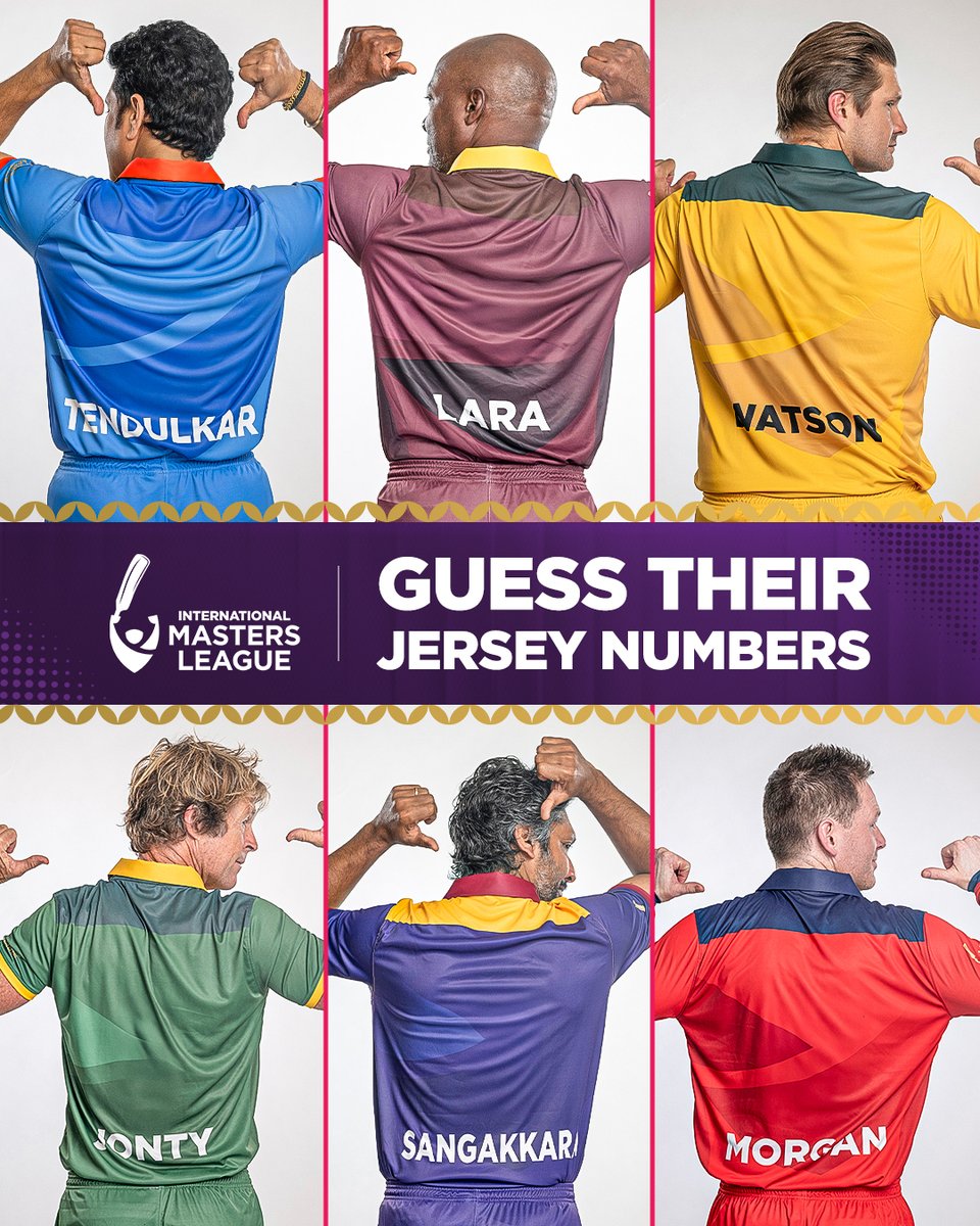 INTERNATIONAL MASTERS LEAGUE (@imlt20official) on Twitter photo ๐๐๐ ๐๐ง๐๐ฌ. ๐๐๐ซ๐ฌ๐๐ฒ๐ฌ. ๐๐ฎ๐ฆ๐๐๐ซ๐ฌ. ๐๐๐ง ๐ฒ๐จ๐ฎ ๐ ๐ฎ๐๐ฌ๐ฌ ๐ญ๐ก๐๐ฆ ๐๐ฅ๐ฅ?
#TheBaapsofCricket #IMLT20 #InternationalMastersLeague #SachinTendulkar #BrianLara #JontyRhodes #EoinMorgan #KumarSangakkara #ShaneWatson ๐๐๐ ๐๐ง๐๐ฌ. ๐๐๐ซ๐ฌ๐๐ฒ๐ฌ. ๐๐ฎ๐ฆ๐๐๐ซ๐ฌ. ๐๐๐ง ๐ฒ๐จ๐ฎ ๐ ๐ฎ๐๐ฌ๐ฌ ๐ญ๐ก๐๐ฆ ๐๐ฅ๐ฅ?
#TheBaapsofCricket #IMLT20 #InternationalMastersLeague #SachinTendulkar #BrianLara #JontyRhodes #EoinMorgan #KumarSangakkara #ShaneWatson