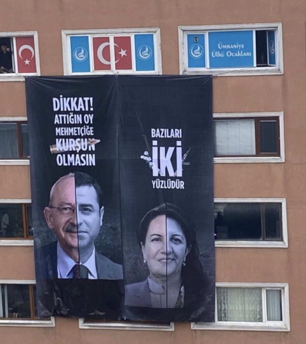 2023 yılında bu afişi hazırlayanların yüzünde zerre kadar utanma duygusu var mıdır acaba?