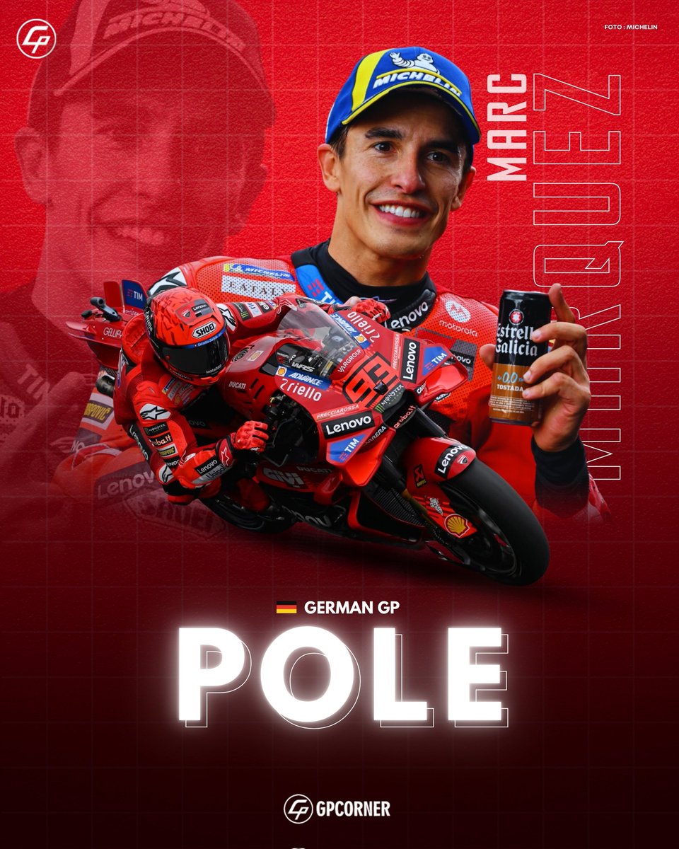 MARC POLE!

Dalam kondisi hujan🌧 Marc Marquez berhasil meraih pole position disusul Zarco dan Bezzecchi

#GermanGP #marcmarquez