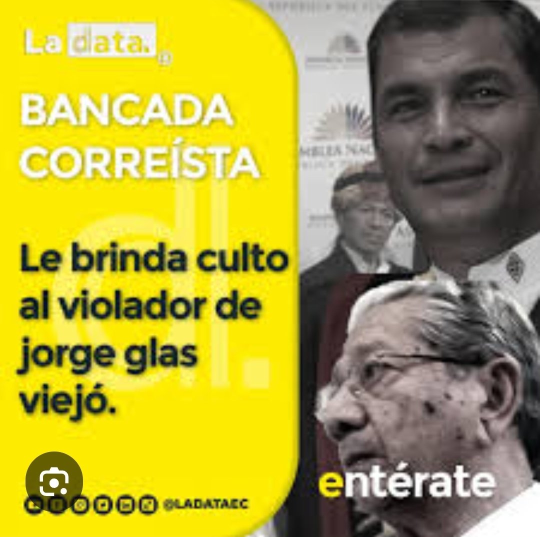 Jorge Glas Viejo, padre del segundo cabecilla de la mafiosa secta fue condenado por violar a una niña de 12 años. Lo ayudaron a fugar a Paraguay y cuando volvió le adecuaron una sección del Hospital del Sur para que no pise una carcel. Así protegió Correa a un violador "alineado"