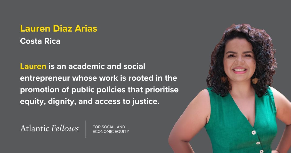 AFSEE_LSE's tweet image. I am inspired by the possibility of building a world where no one is left behind, says Lauren Díaz Arias, one of our new Atlantic Fellows for Social and Economic Equity. 

🔗 afsee.atlanticfellows.lse.ac.uk/en-gb/fellows/…