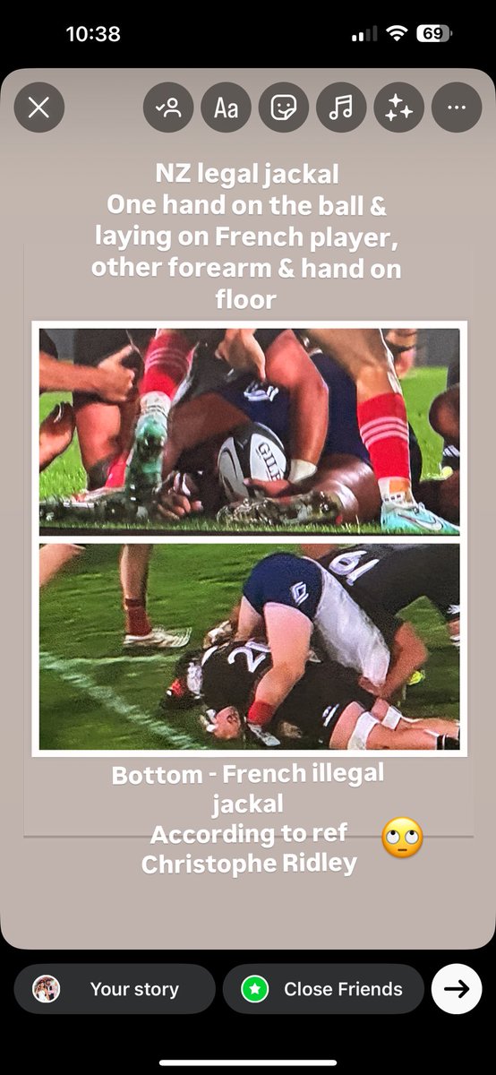 MrNickKnowles's tweet image. French absolutely stiffed today in the game v NZ