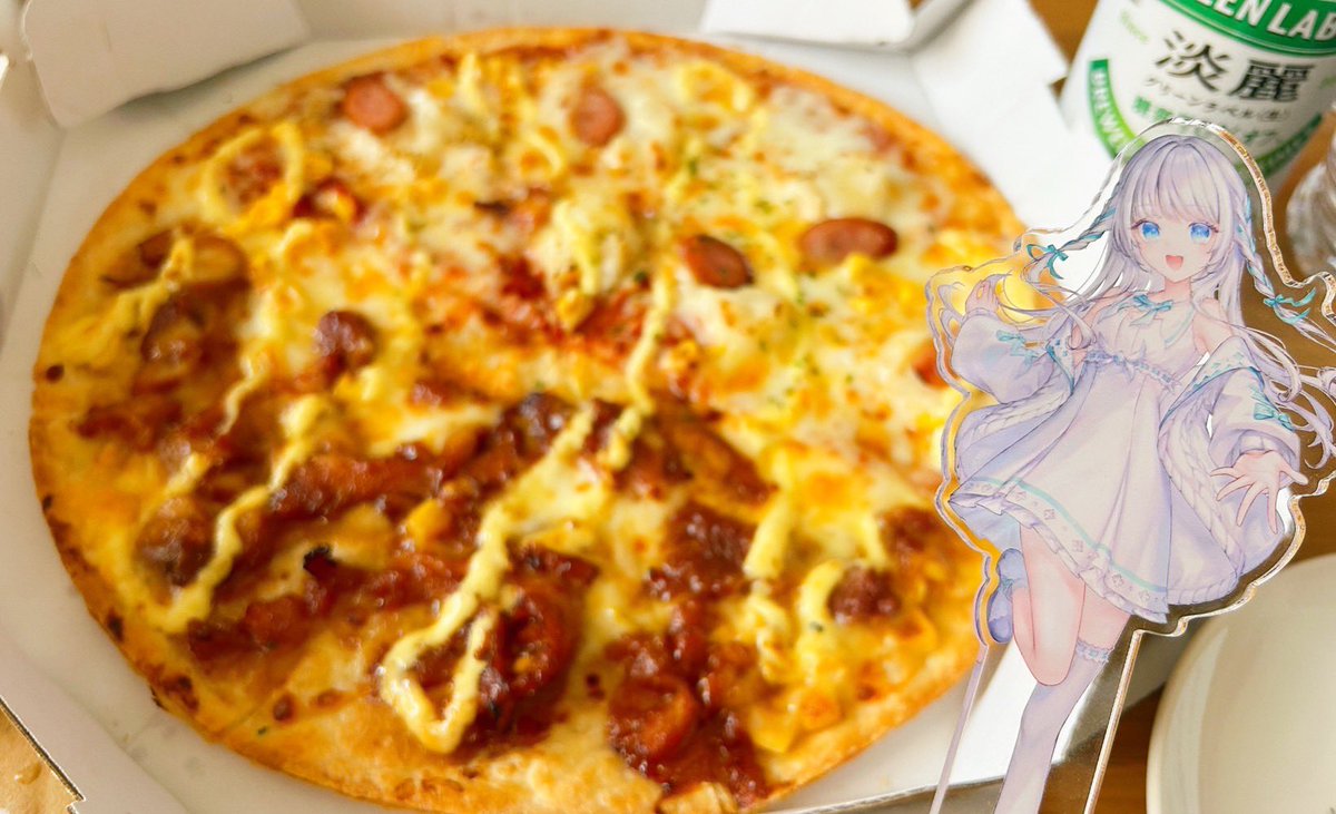 今日はピザパーティー(*´˘`*)
#瀬乃ここは