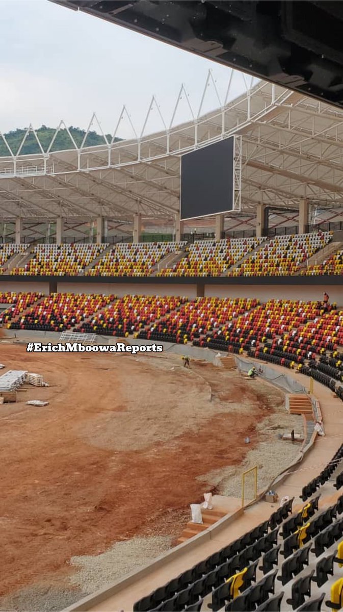 erich_mboowa's tweet photo. The large screen display (Jumbotron) at Hoima City Stadium is finally up. This will be used to serve purposes like enhancing the fan experience through broadcasting live action, replays, match statistics, generating revenue through advertising among others.

#ErichMboowaReports https://t.co/tkuwcxinEZ