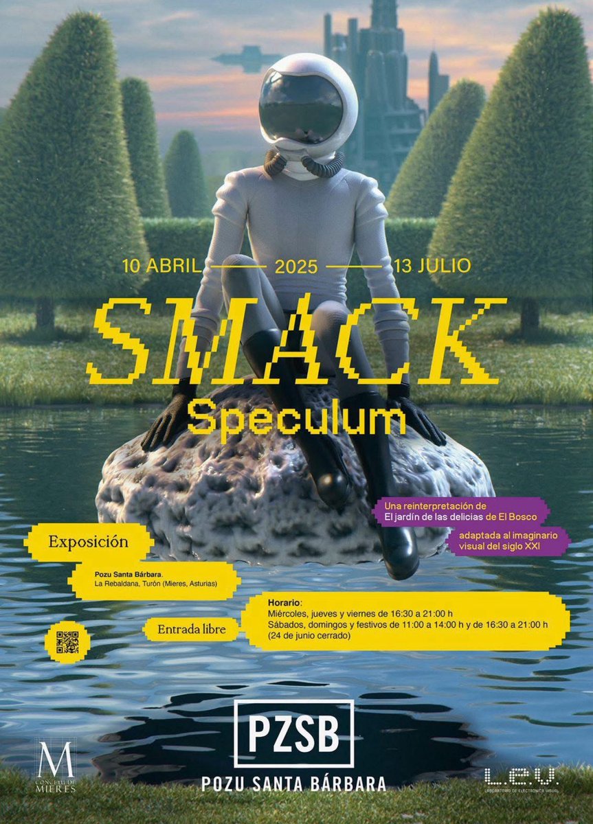 💬🖼️ Últimos dos días para disfrutar de Speculum, la reinterpretación de El jardín de las delicias de El Bosco del colectivo de artistas SMACK en el Pozu Santa Bárbara. 

🗓️ Hasta mañana, domingo 13 de julio, con entrada gratuita.