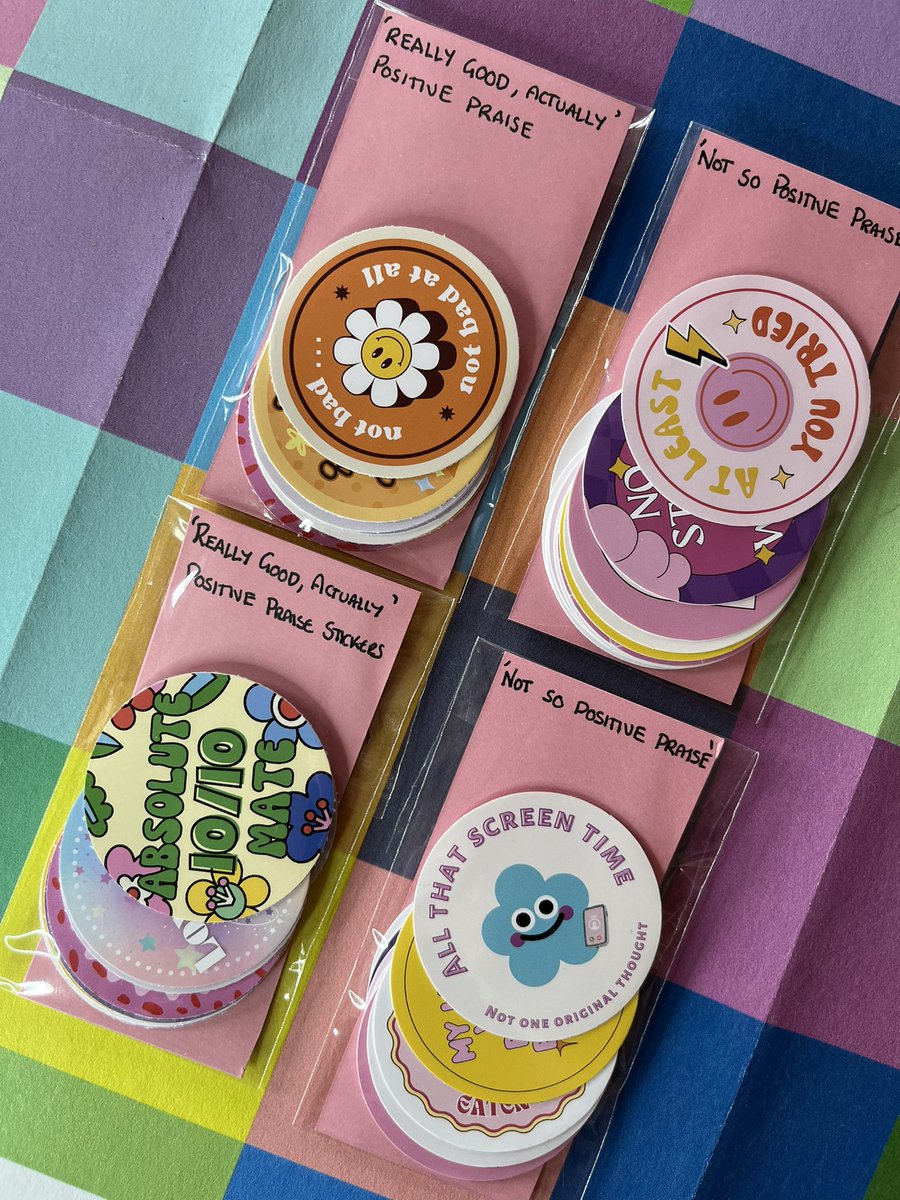 lazybstationery's tweet image. ⭐️ When &apos;well done&apos; just doesn&apos;t cut it. ⭐️

‘Not So Positive Praise&apos; &amp;amp; &apos;Really Good, Actually&apos; sticker packs! For pupils, colleagues, or anyone who needs honest (and not-so-serious) feedback.

Shop now: lazybuchanan.etsy.com

#UKEd #TeacherHumor 
#edutwitter #Teachersof𝕏