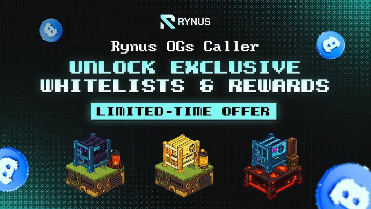 📣 Seek. Unlock. Ascend: Rynus vGPU Whitelist Campaign starts now!

#RynusOGs are paving the way to exclusive rewards and opportunities in the decentralized computing space. Will you claim your spot and be part of this exclusive group?

What You’ll Get as an OG:

✔️ Early access