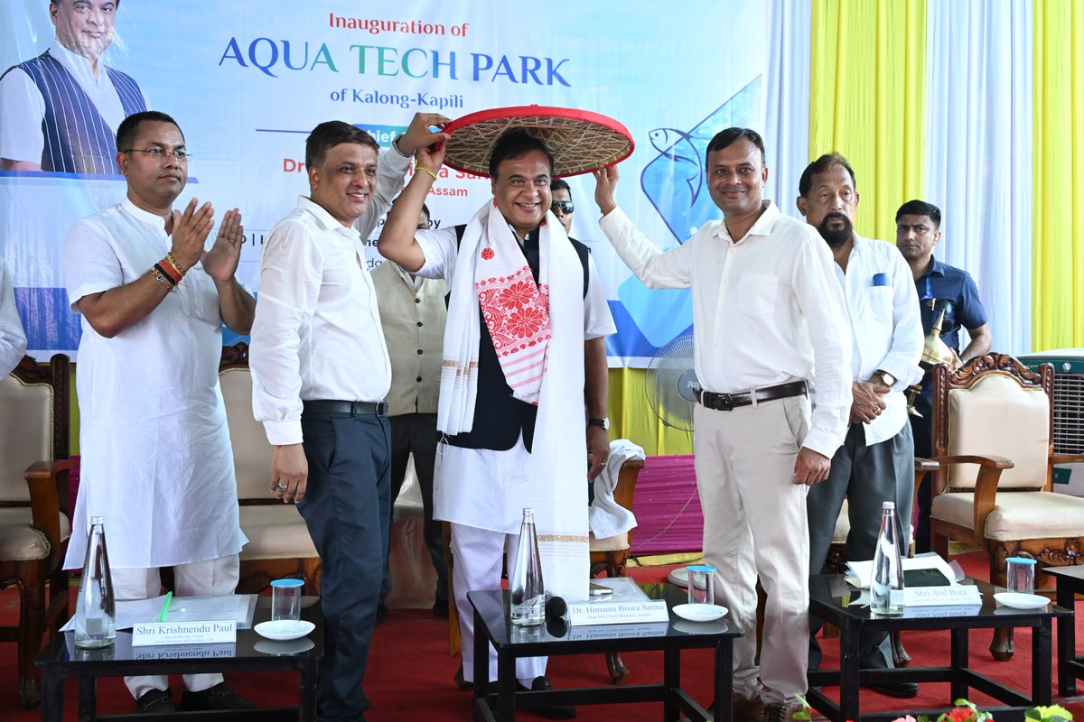 himantabiswa's tweet image. India&apos;s first Aqua Tech Park inaugurated in Sonapur, Assam 🌊🐟

Dedicated the Aqua Tech Park,a first of its kind in India which will greatly boost fish production and provide ample earning opportunities to the youth in Assam.

This park will be a model of fisheries development.