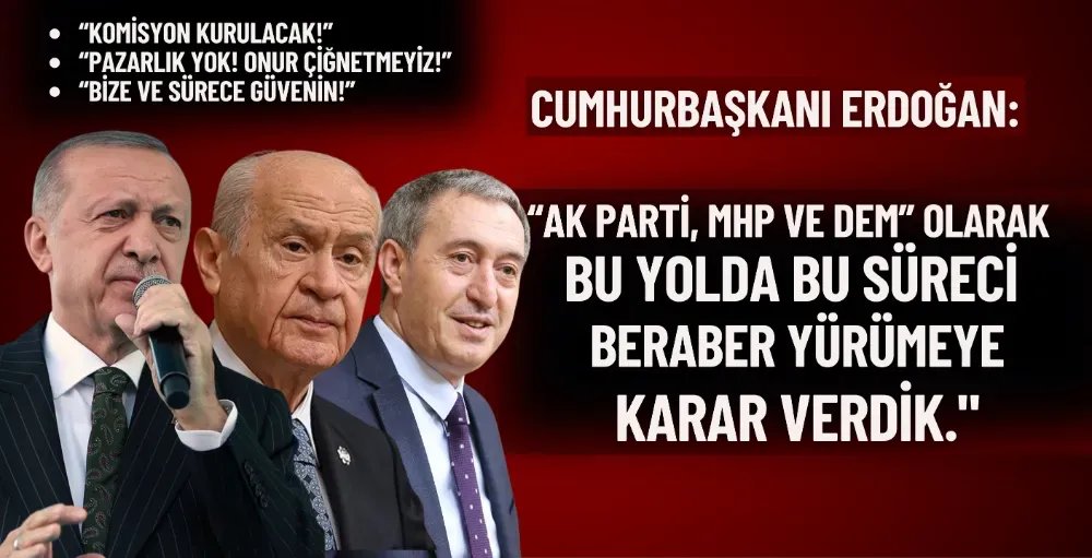 Cumhurbaşkanı Erdoğan: "AK Parti, MHP ve DEM olarak bu süreci beraber yürümeye karar verdik."

heryerhaber.com/haber/cumhurba…

#erdoğan #bahçeli #gündem #haber