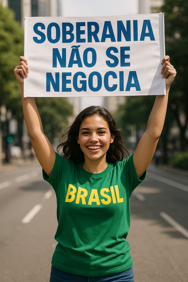 geraldoaraujo60's tweet photo. O Brasil é dos brasileiros e não existe o que negociar com nossa soberania. Lugar de criminosos é na cadeia. BOLSONARO TAXOU O BRASIL para tentar negociar anistia. BOLSOTAXA. https://t.co/ylhpxQlMLY